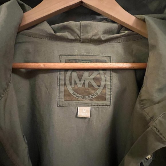Michael Kors utility jacket army green sz M - Picture 4 of 9